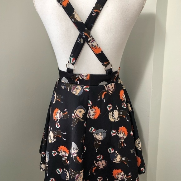 NWT Hot Topic Haikyu Suspender Skirt Size Small - Picture 3 of 6